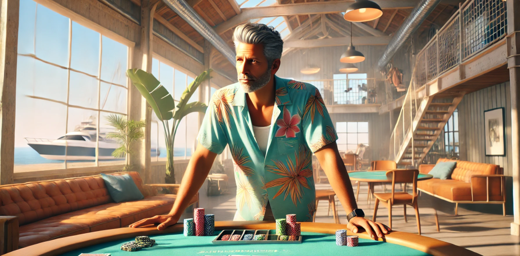 Global Poker Deals poker player man serius