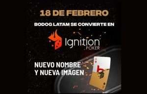 Bodog Poker (Bodog Latam) pasa a llamarse oficialmente Ignition Poker
