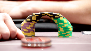 poker chips arch