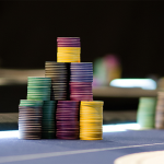 poker chips table