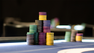 poker chips table