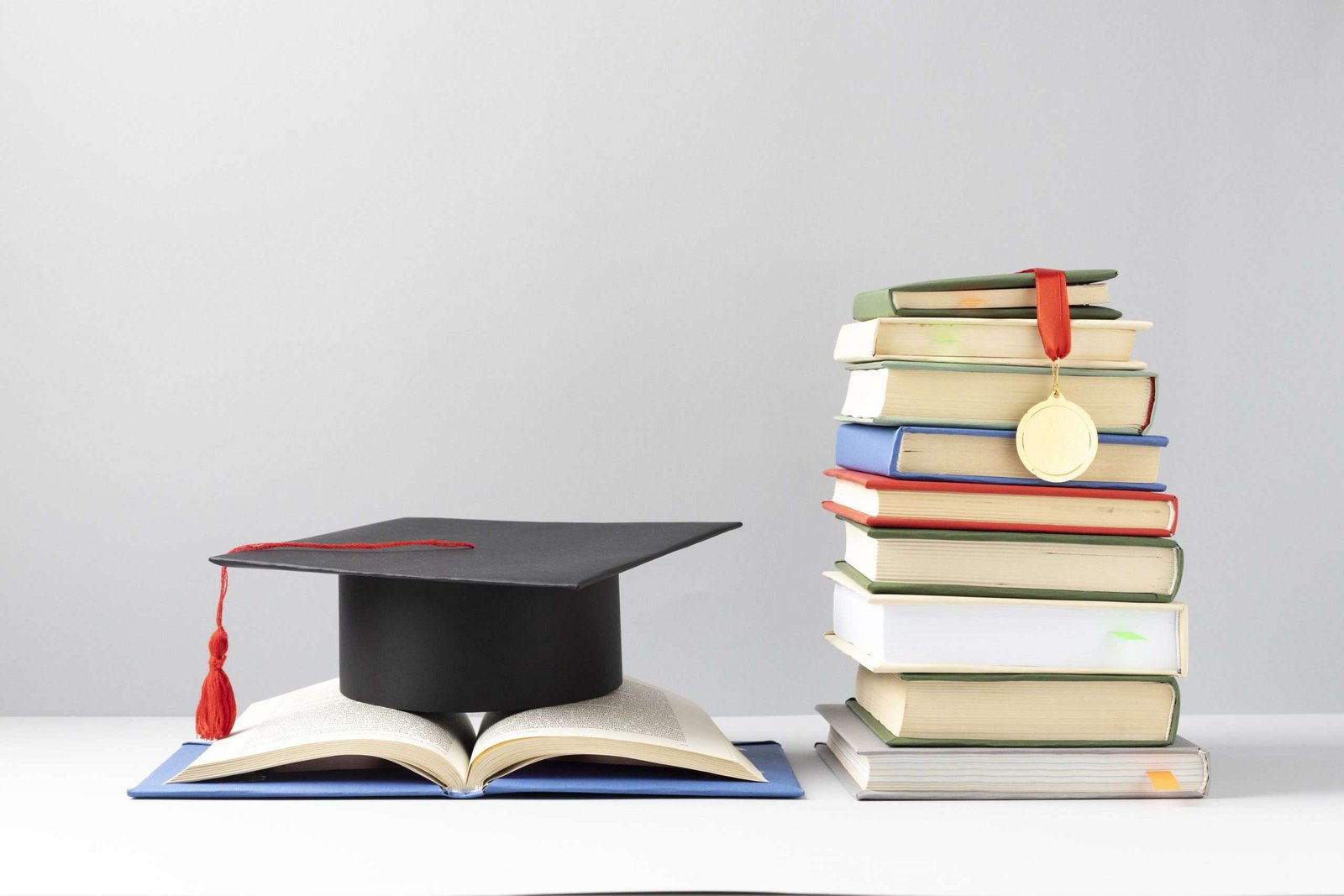 textos y sobrero de graduacion